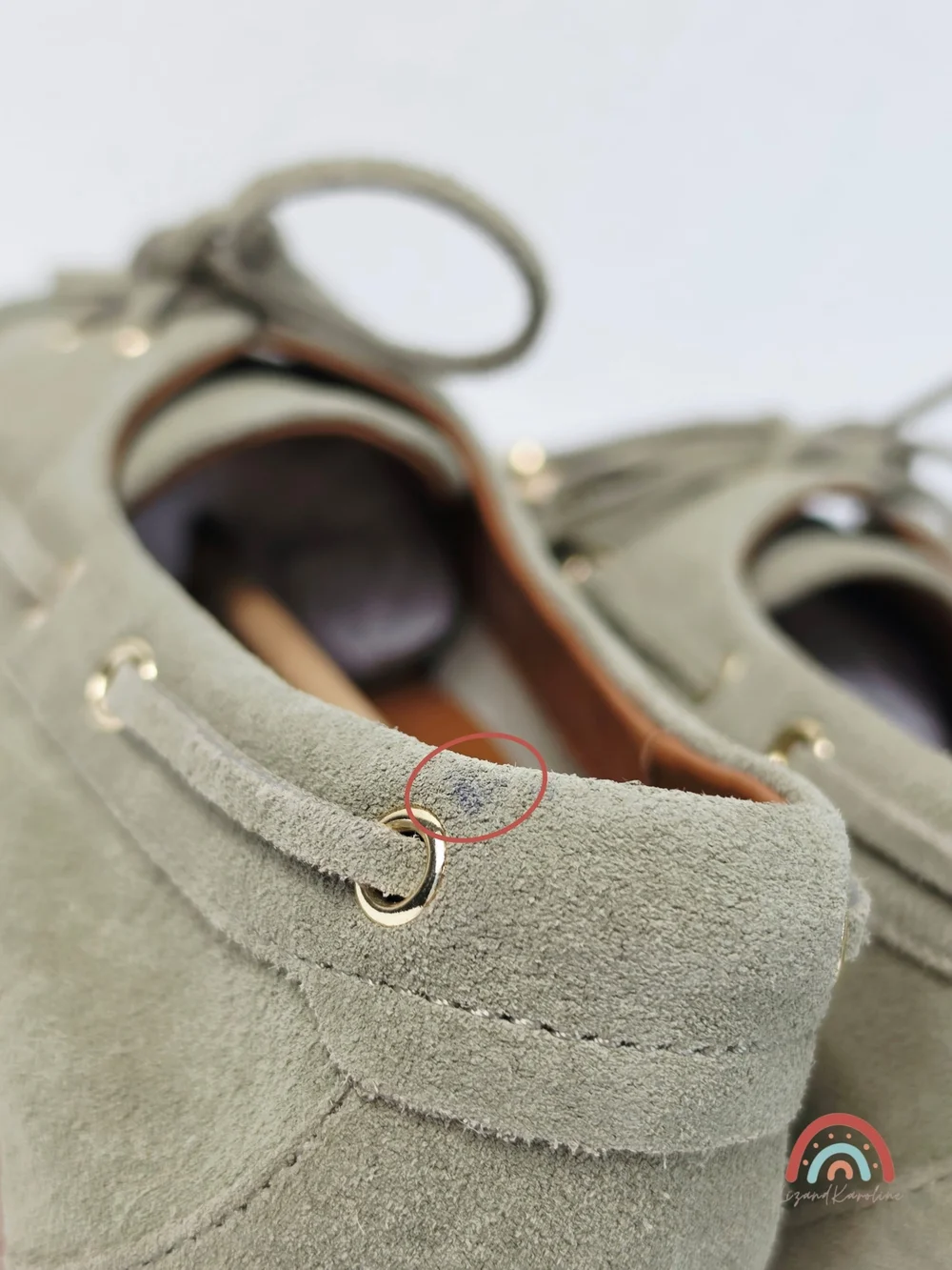 New! Madewell The Jamie Boat Shoe in Leather Suede Pale Fatigue 9 - Picture 11 of 15